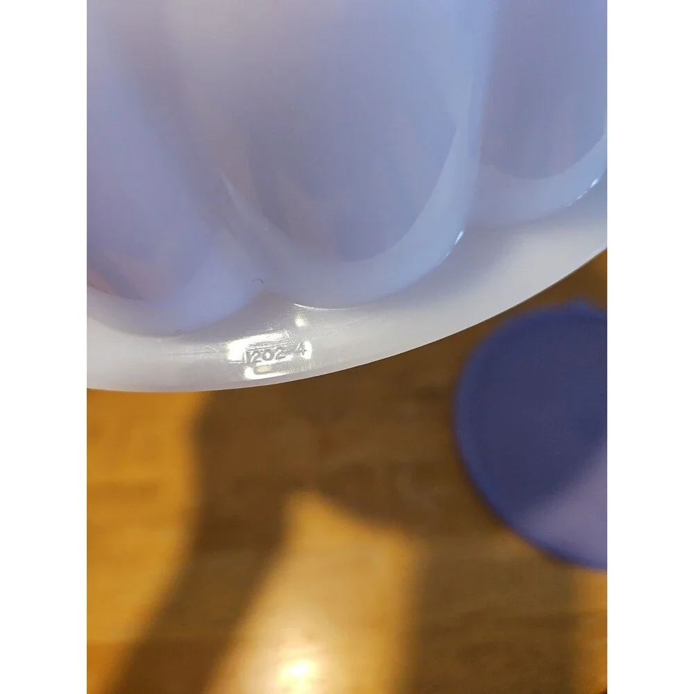 Vintage Tupperware Lavender & Purple #1202 Jel-Ring Jello Mold 3 Piece Set EUC